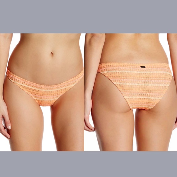 NEW Volcom Wildly Bare Crochet Bikini Bottom in Sparkler Orange‎ [ Medium ] - Picture 2 of 12